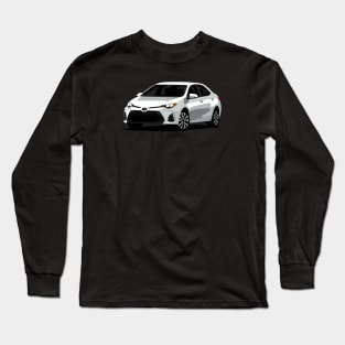 White Toyota Corolla Long Sleeve T-Shirt